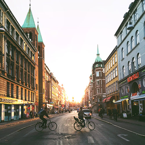 Photo representing Copenhagen's urban architecture and culture scene